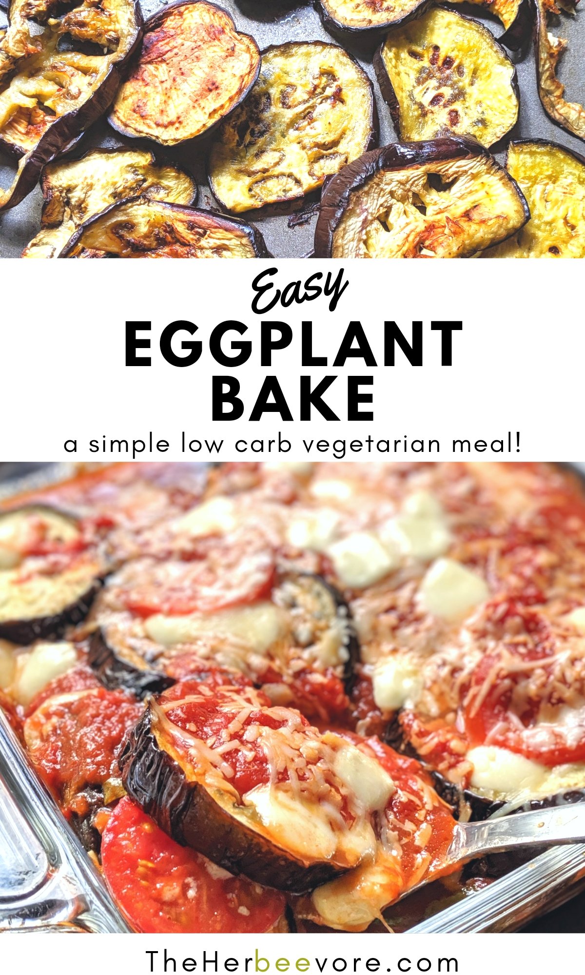 Low Carb Eggplant Bake Recipe (Keto Vegetarian Meal)