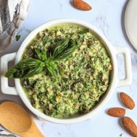 pesto sauce with almonds for pesto without pine nuts or pignoles make a pasta sauce with almonds no cook pesto recipes italian almond recipes