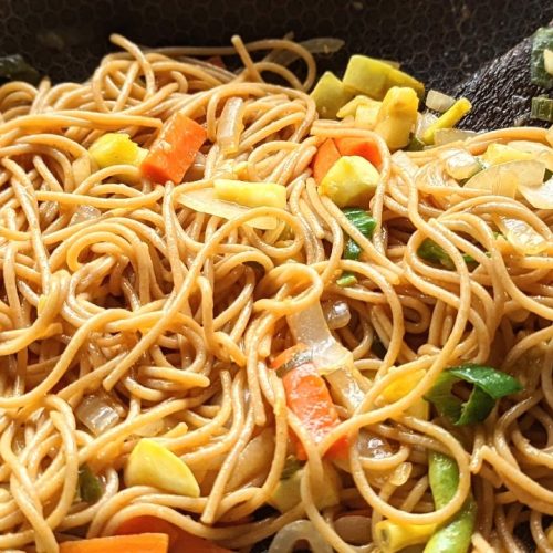vegetarian rice noodle stir fry recipe vegan gluten free option