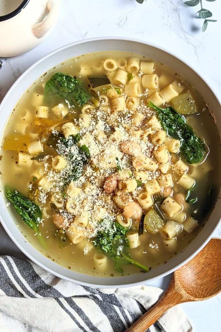 White Pasta Fagioli Recipe (No Meat) - The Herbeevore
