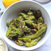 dip for shishito peppers in the air fryer side dish recipes with peppers and vegetables for vegan vegetarian and gluten free vegetable side dish recipes