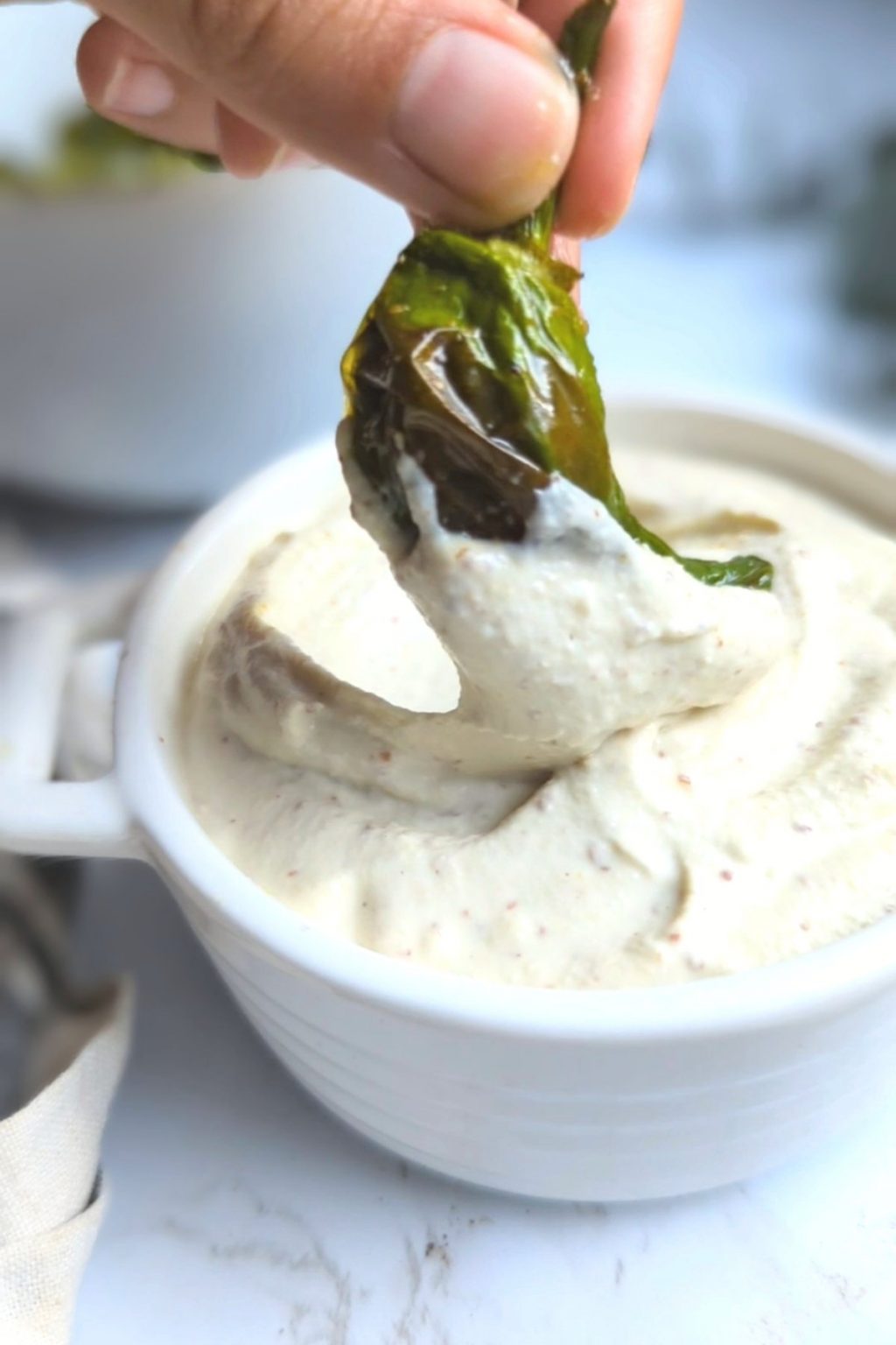 Creamy Shishito Pepper Dipping Sauce Recipe The Herbeevore