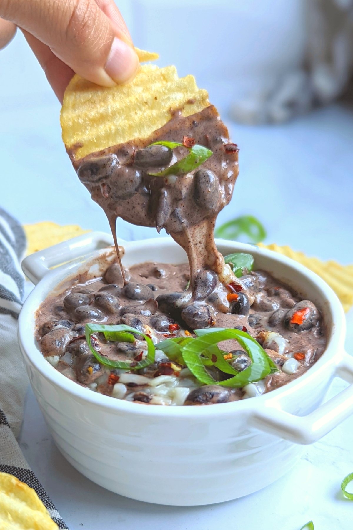 Black Bean Dip With Cream Cheese Recipe - The Herbeevore