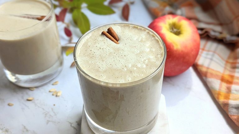Apple Pie Smoothie Recipe (Vegan, High Protein)