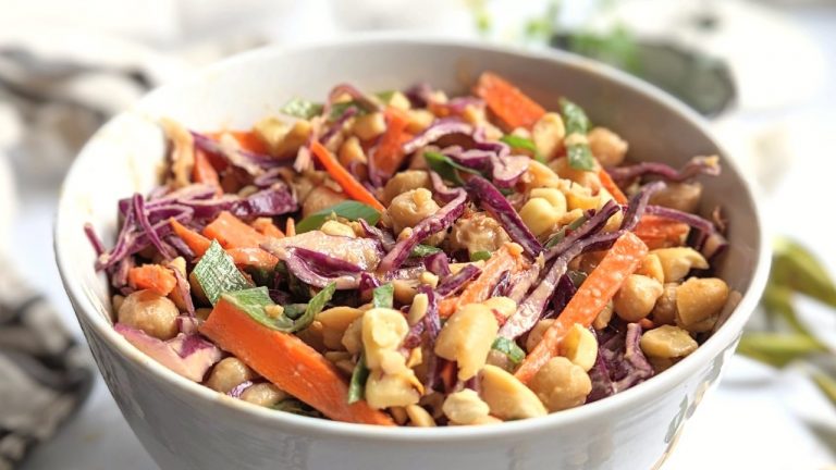 Thai Chickpea Salad with Peanut Sauce Dressing Recipe (Vegan)