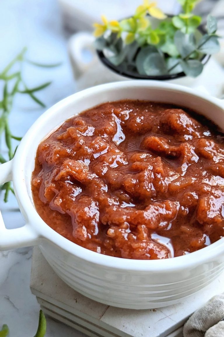 Slow Cooker Applesauce with Skin & Peels On Recipe The Herbeevore