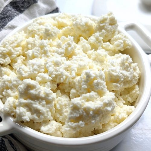 homemade ricotta with vinegar recipe easy cheese at home in minutes healthy farm cheese no salt added