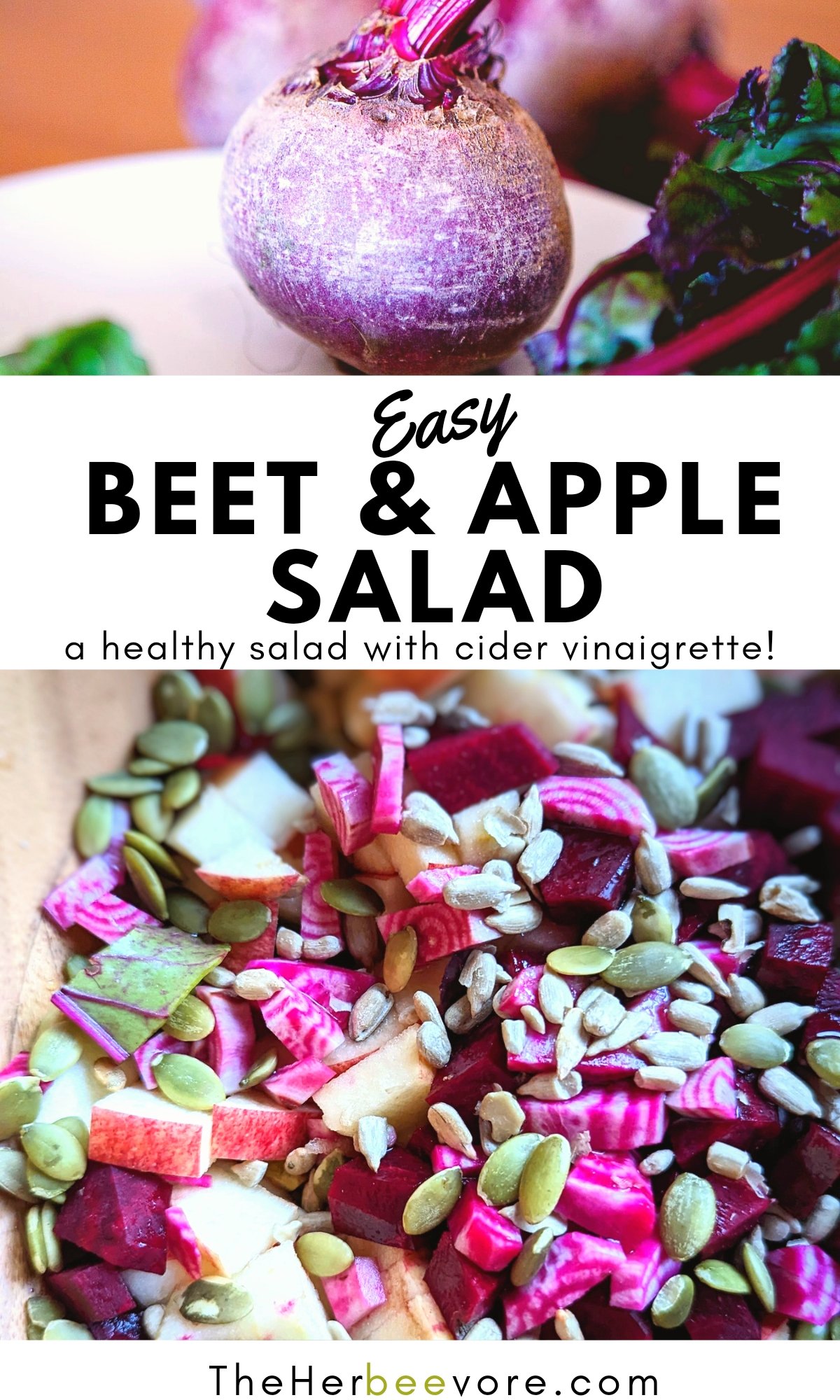 beet and apple salad recipe with apple cider vinegar dressing healthy vegetarian veganuary winter salads recipes for raw vegan filling healthy beet apple