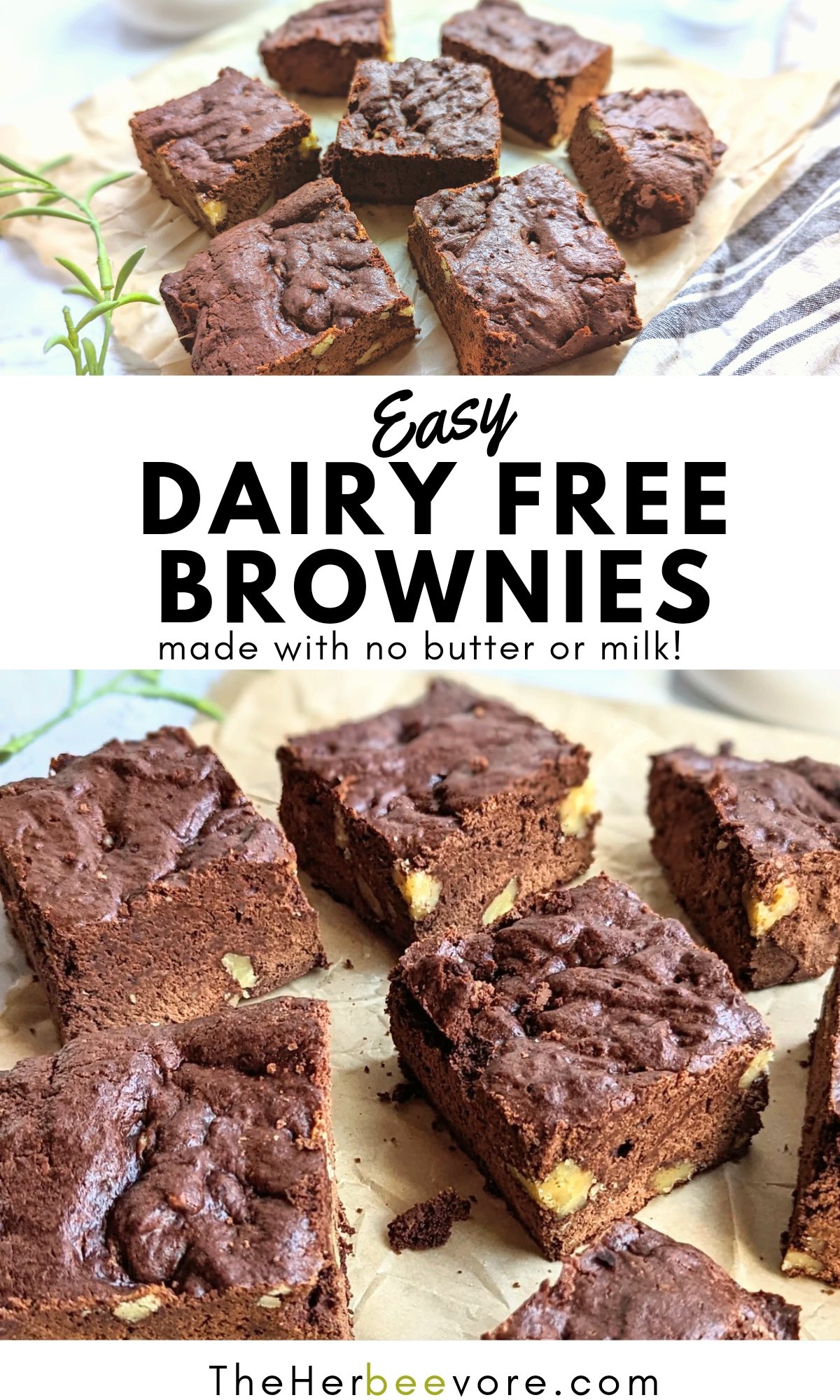 dairy free brownie recipe no milk or butter healthy desserts allergy friendly no dairy treats