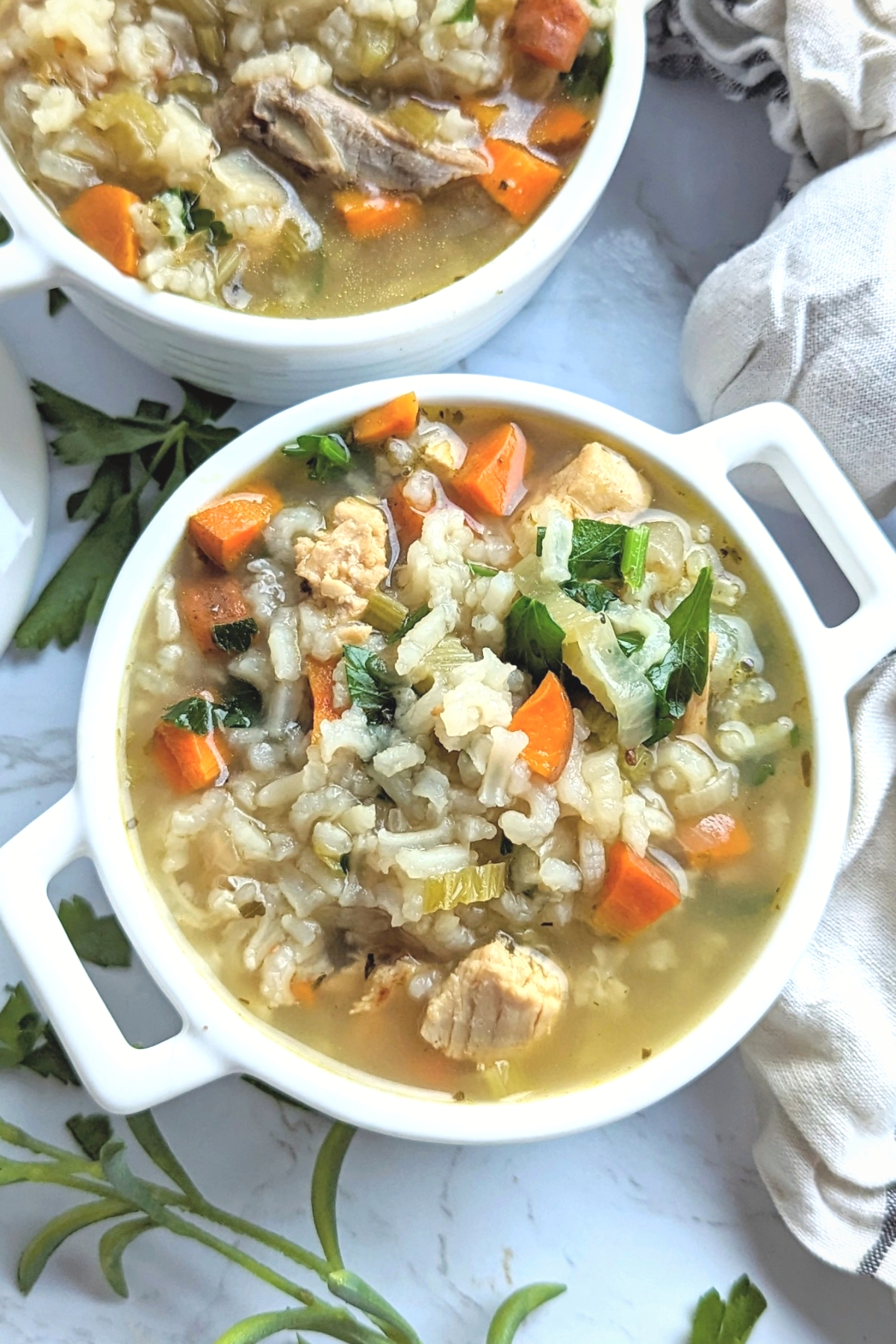 pressure cooker turkey rice soup recipe thanksgiving leftover soup with rice and vegetables healthy gluten free turkey soup instant pot