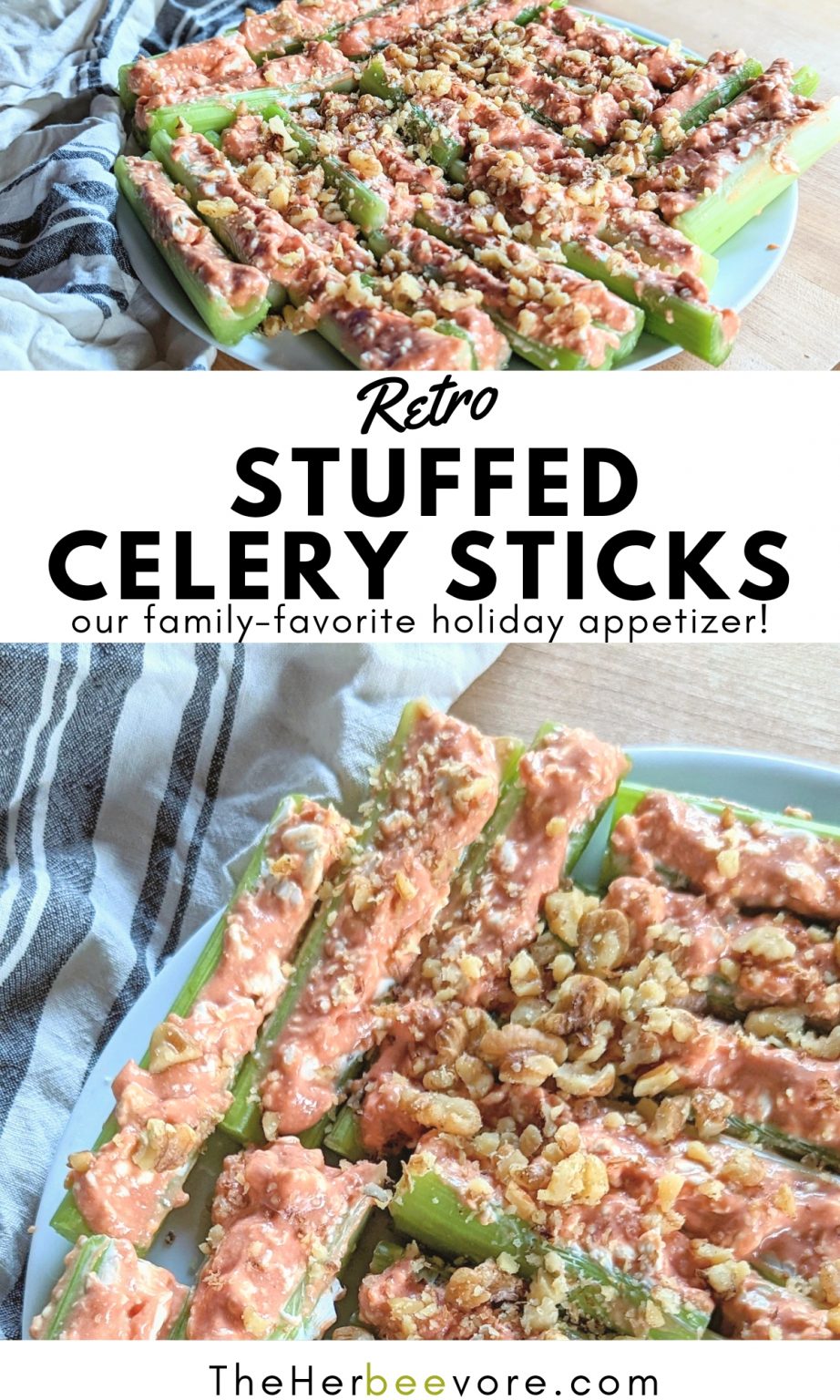 Stuffed Celery Sticks With Cream Cheese (Vintage Family Recipe) The