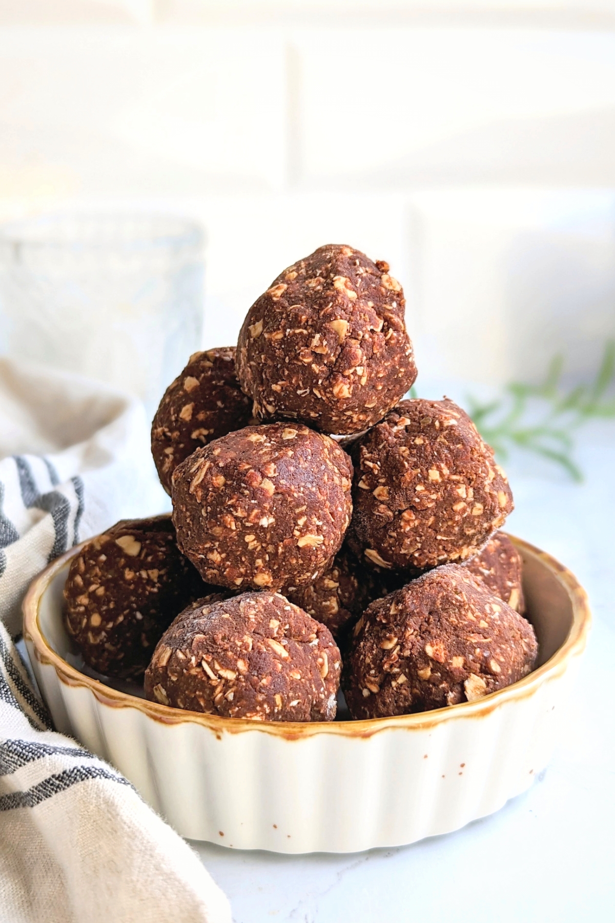 cocoa oat balls with cacao powder dessert recipes oatmeal bites vegan gluten free healthy desserts no bake