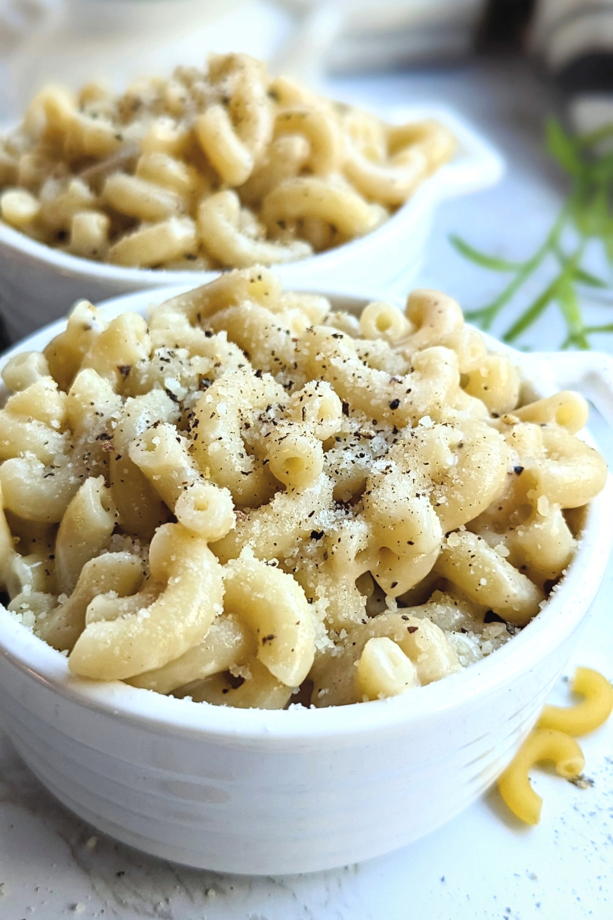 parmesan macaroni and cheese no cheddar easy 4 ingredient mac and cheese no milk or cream