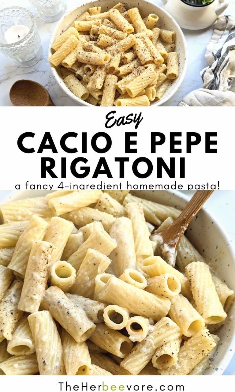Rigatoni Cacio e Pepe Recipe The Herbeevore