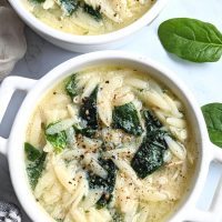 orzo spinach soup with creamy egg broth soup italian orzo or greek orzo soup vegetarian avgolemono soup