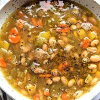 instant pot bean soup vegetarian no ham navy bean soup pressure cooker recipes healthy vegan white bean soup recipe no meat