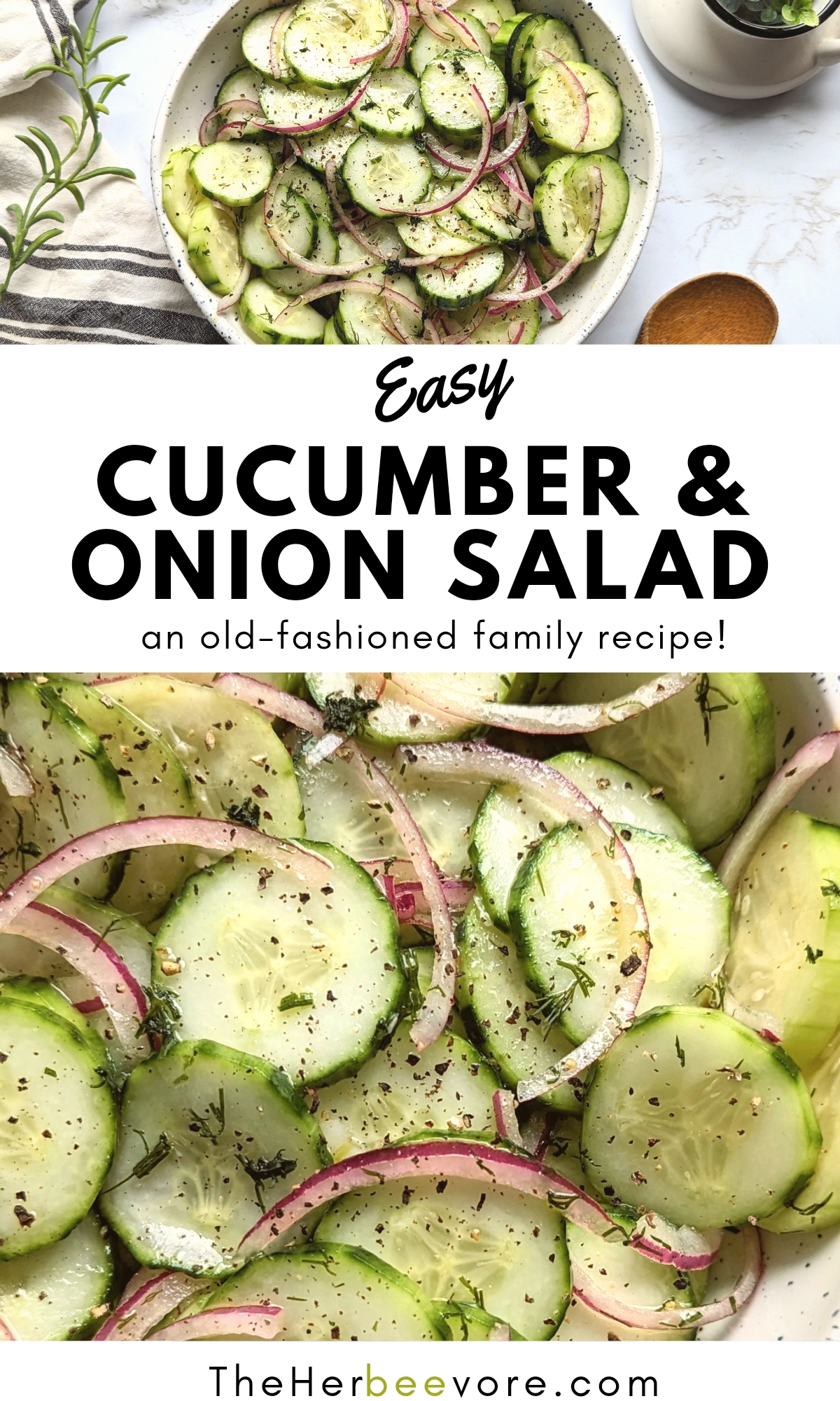 old fashioned cucumber salad recipe with onions and vinegar healthy summer cucumber recipes for side dishes parties or bbq sides with cucumbers.