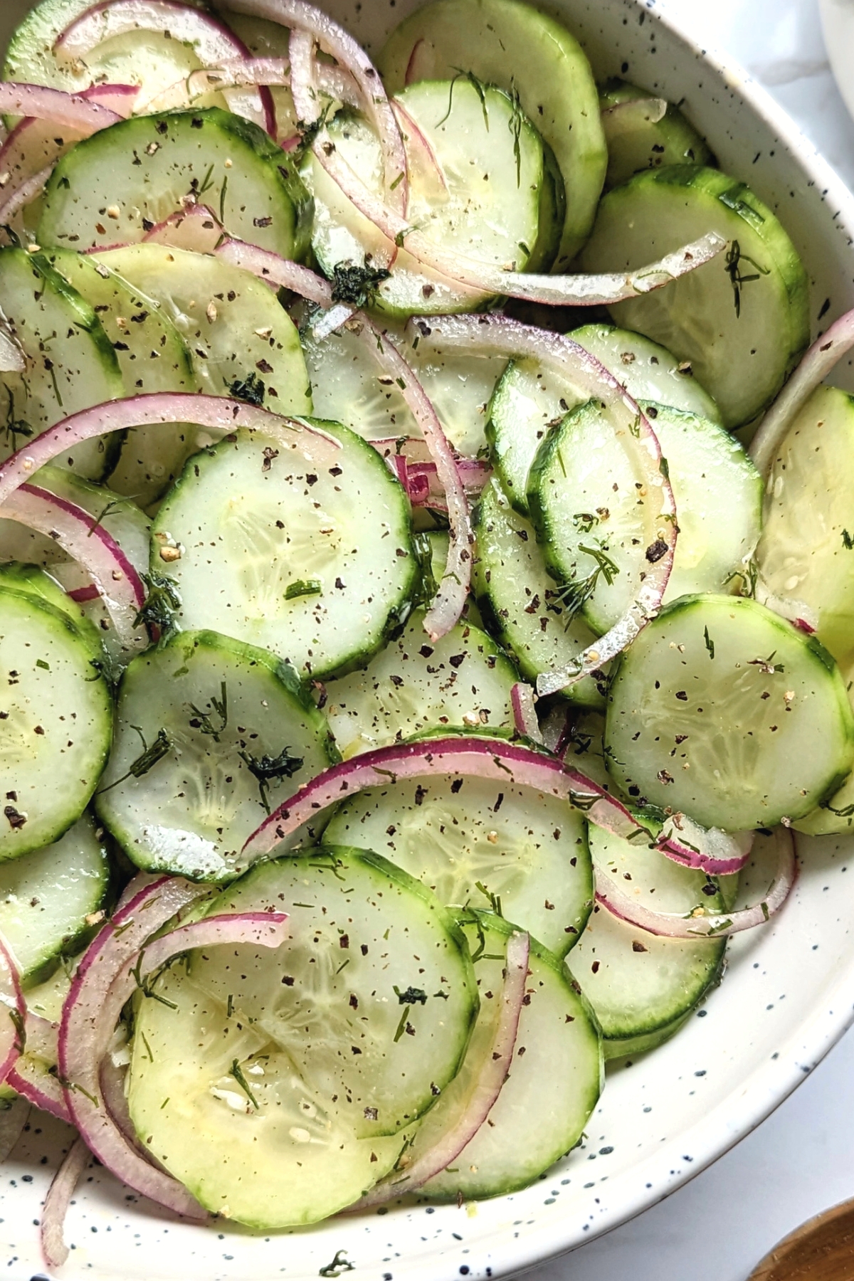 cucumber and onion salad recipe with onions vinegar fresh garden cucumbers and sugar vegan vegetarian gluten free