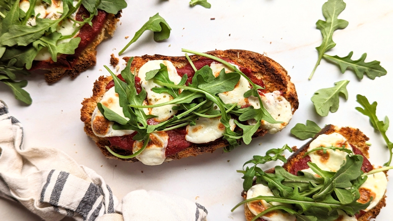 healthy pizza toast recipe fancy toast ideas for entertaining savory brunch recipes