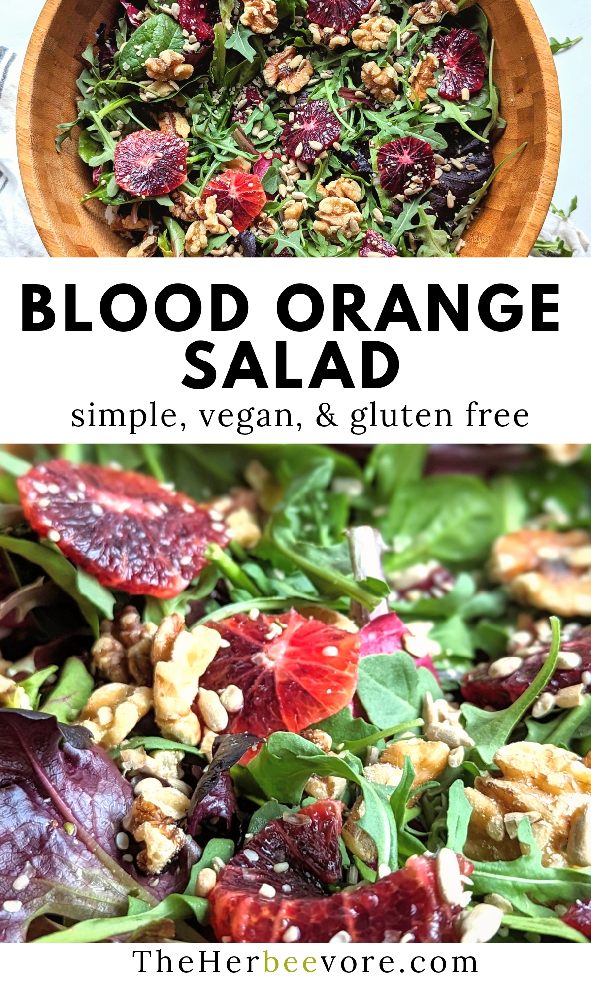 blood orange salad recipe with walnuts sunflower seeds and hemp hearts a simple vegan dairy free gluten free winter salad