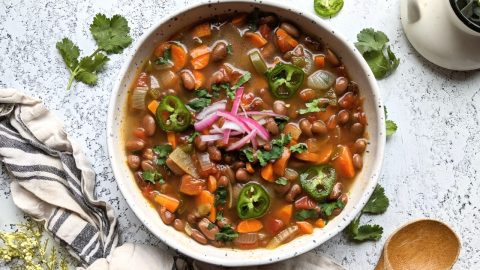 Pinto Bean Soup Recipe (Vegan, Vegetarian)