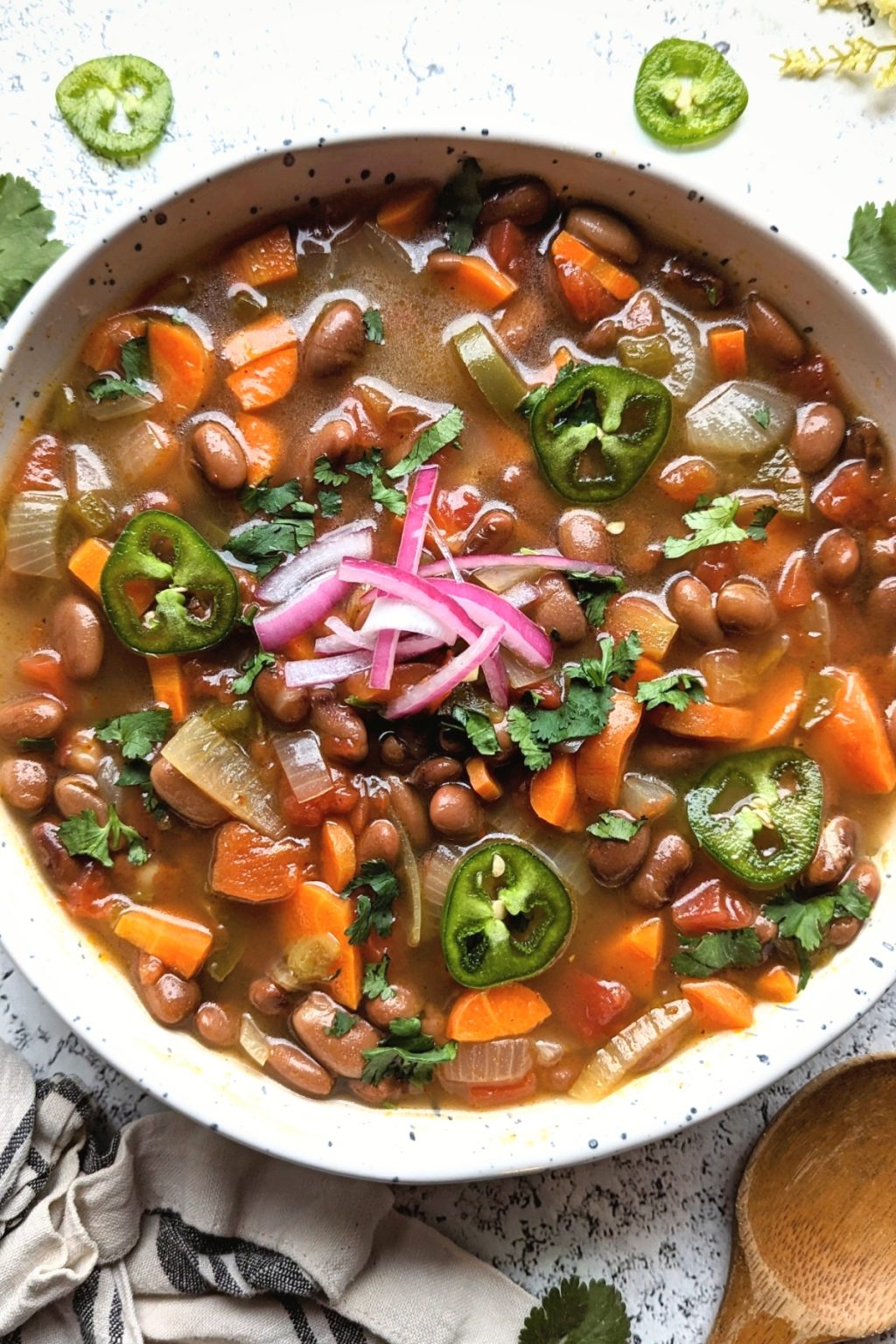 Pinto Bean Soup Recipe (Vegan, Vegetarian)
