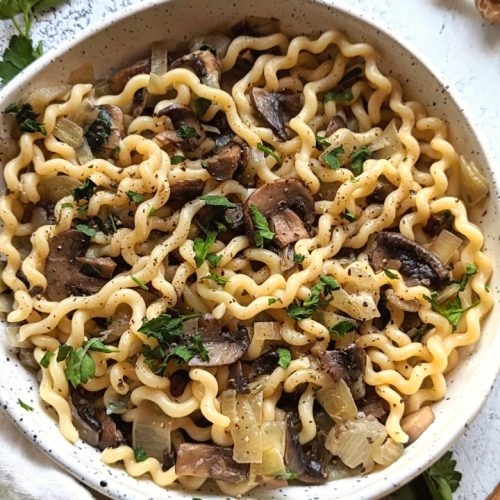 vegetarian mushroom pasta recipe vegan dairy free dinner ideas mushroom recipes