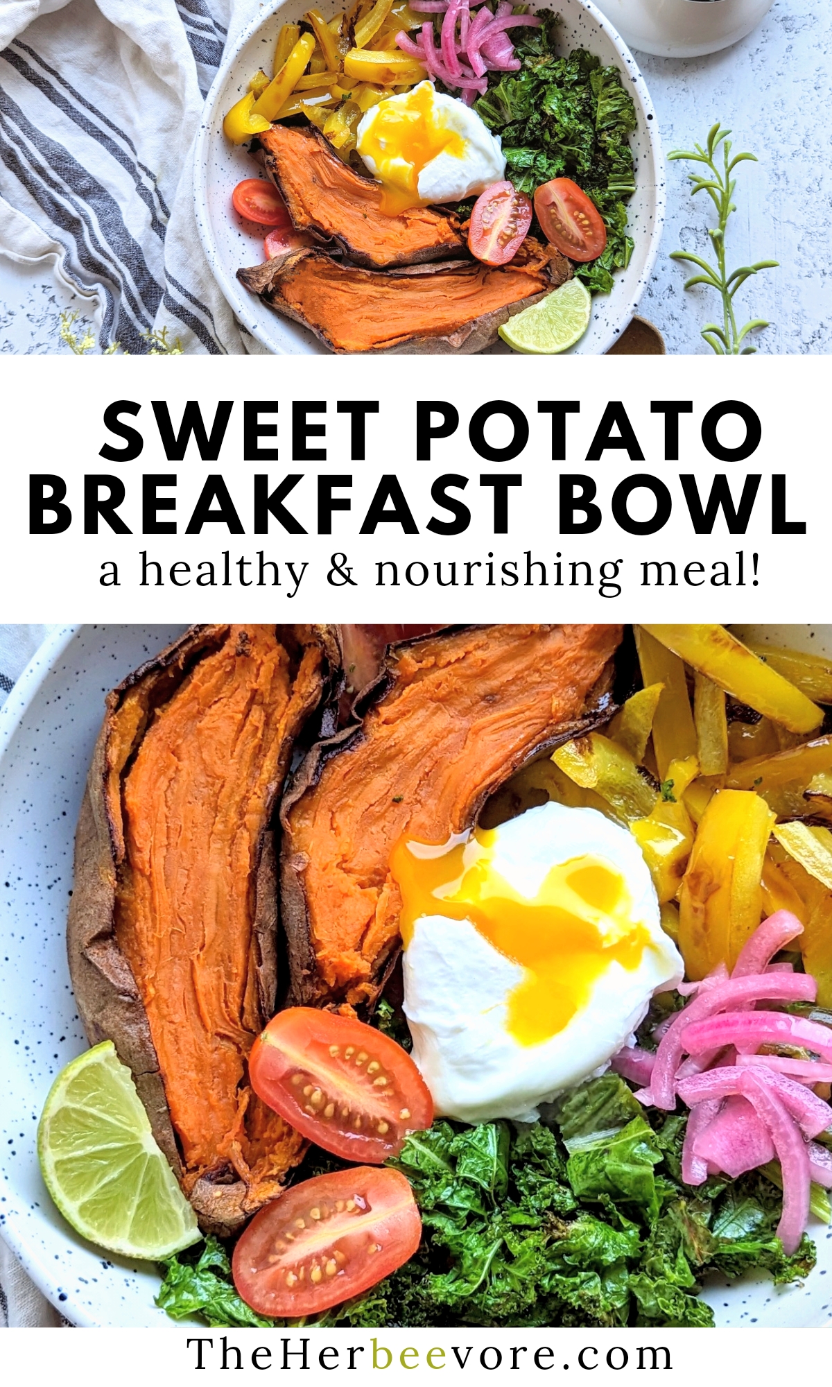 sweet potato breakfast bowl recipe a healthy brunch idea and nourishing breakfast bowl vegetarian and gluten free.