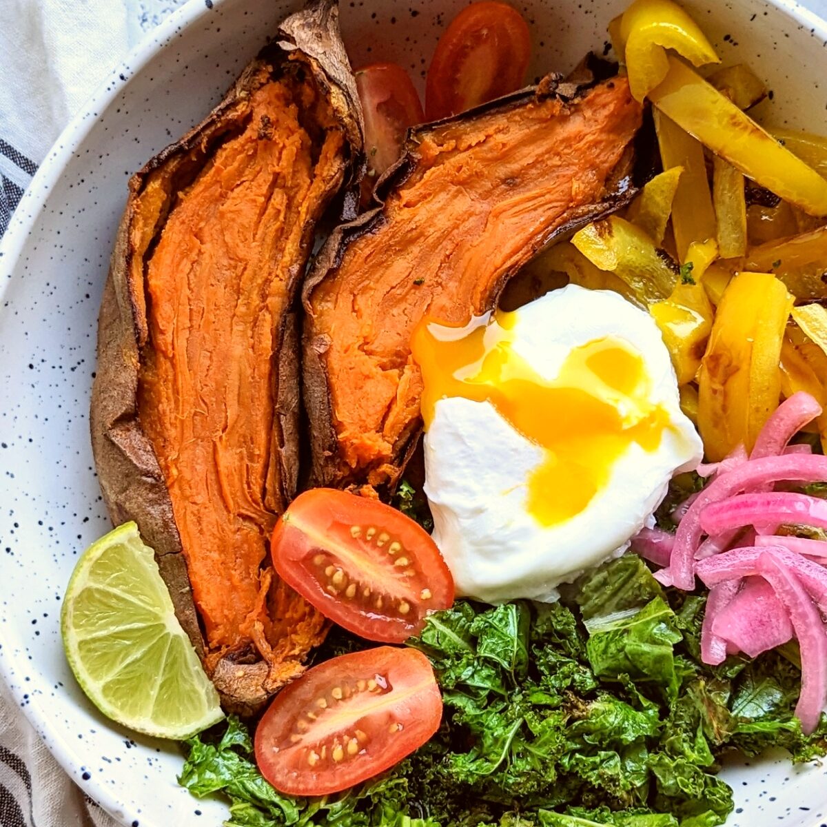 sweet potato brunch recipes healthy roasted vegetable breakfast bowl gluten free clean eating bowls recipes.