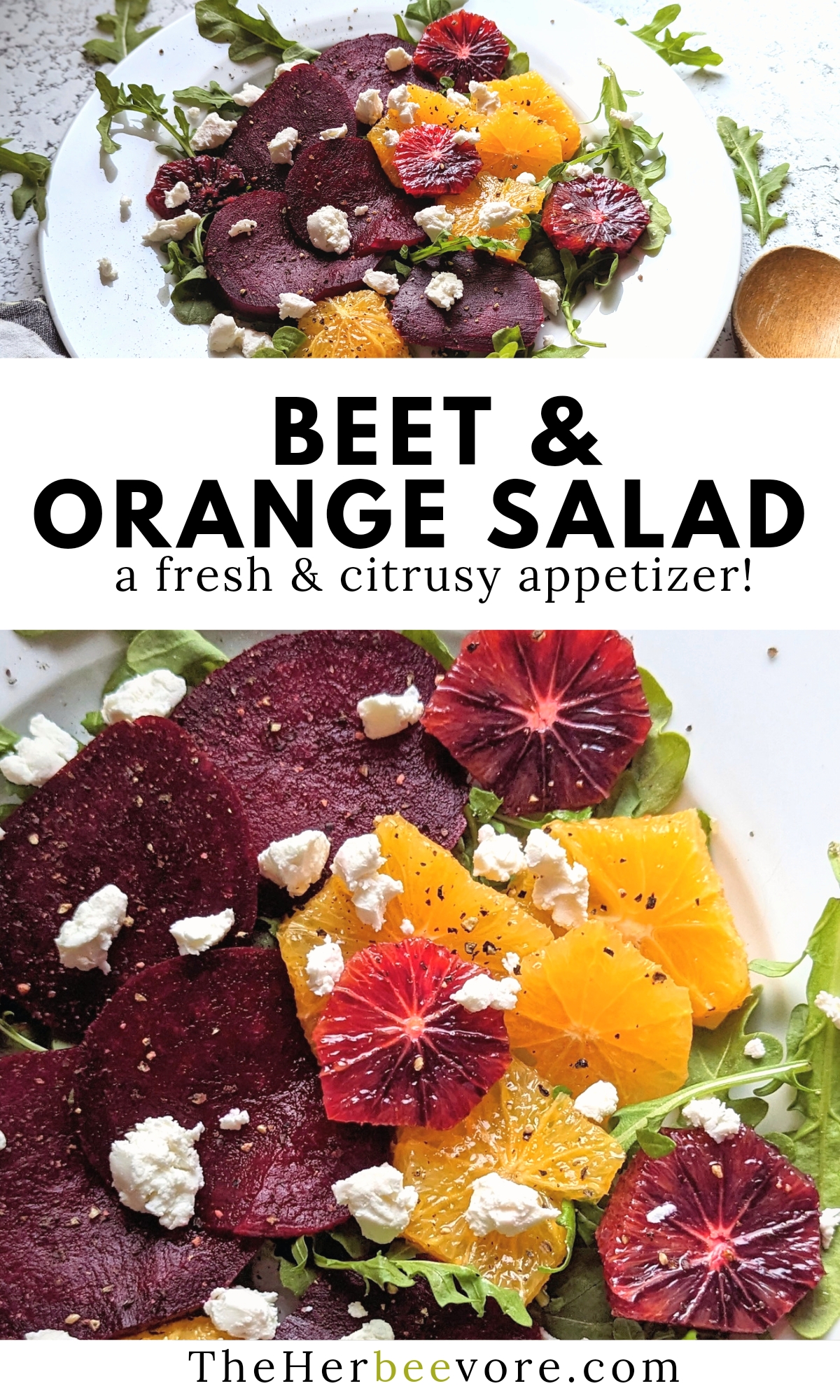 beet and orange salad a fresh citrus appetizer with cooked beets and goat cheese fancy side salad ideas
