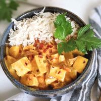coconut tofu curry recipe high protein tofu recipes easy homemade vegan dinner ideas with tofu and rice