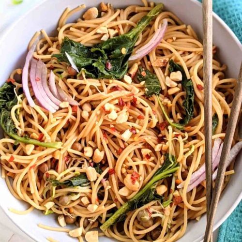 best peanut noodles recipe easy weeknight dinner ideas for kids families vegan gluten free vegetarian no meat no dairy egg free healthy