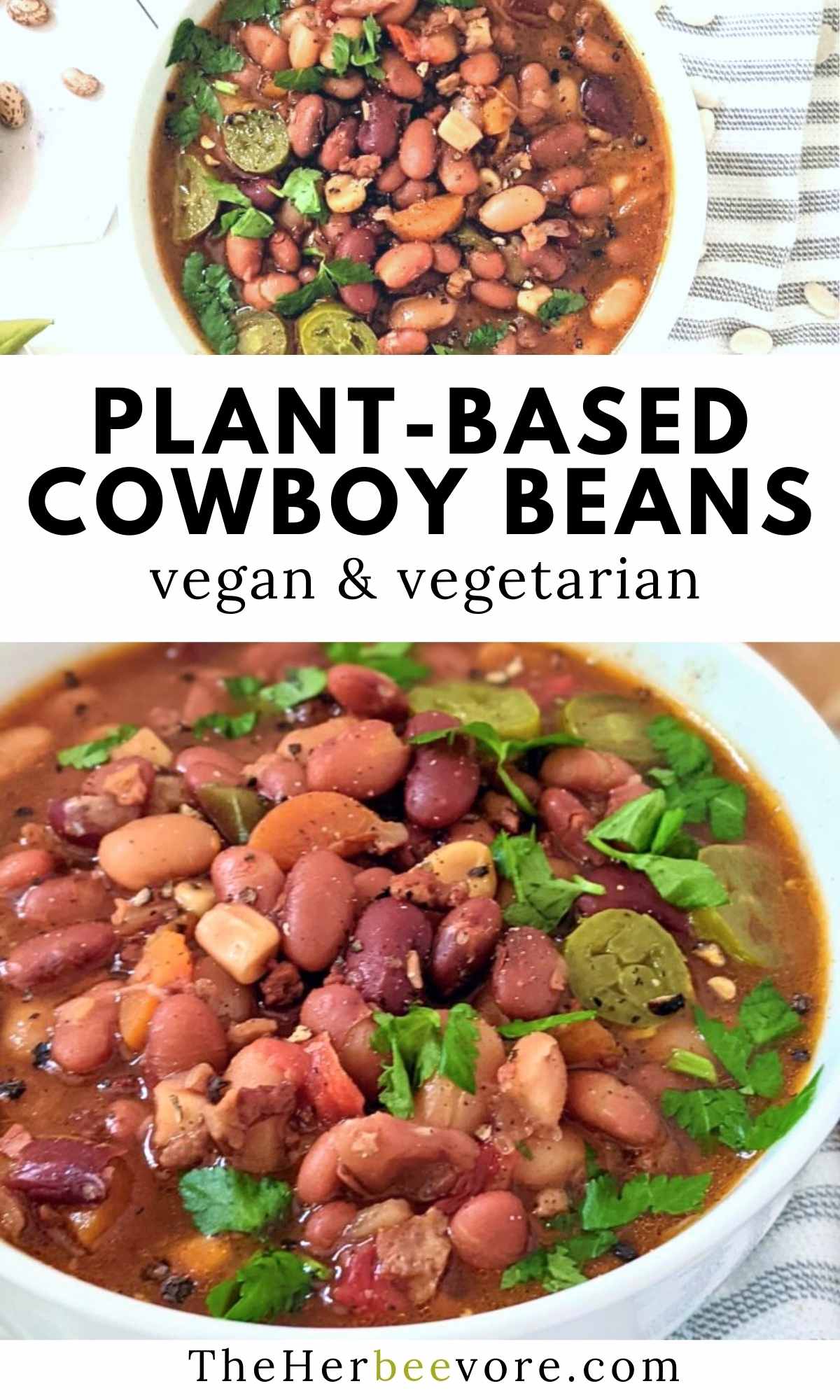 vegan cowboy beans vegetarian recipe easy high protein beans recipes plant based