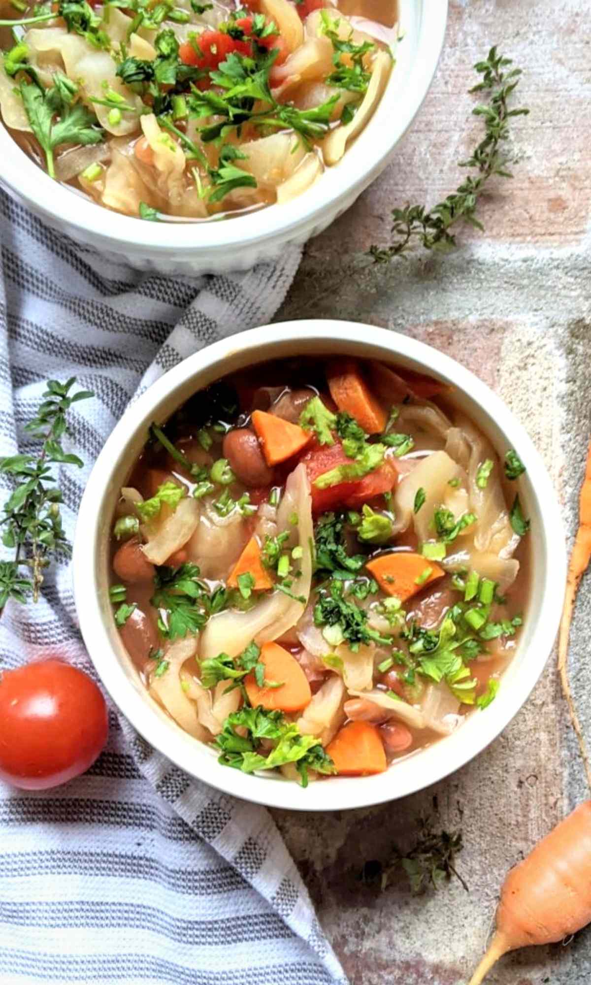 cabbage bean soup high fiber recipes healthy detox bean cabbage soup with white beans and green cabbage