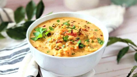 Red Lentil Soup with Coconut Milk Recipe (Vegetarian, High Fiber)