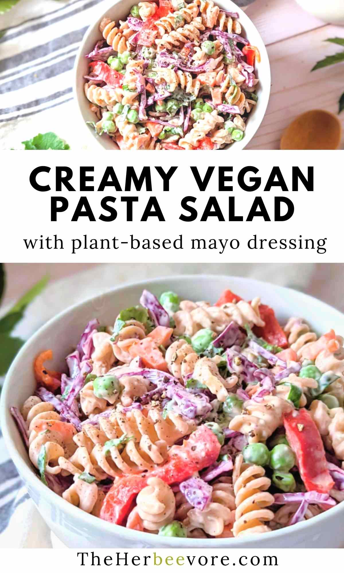 creamy veggie pasta salad recipe with mayo creamy pasta salad vegan gluten free egg free dairy free recipes