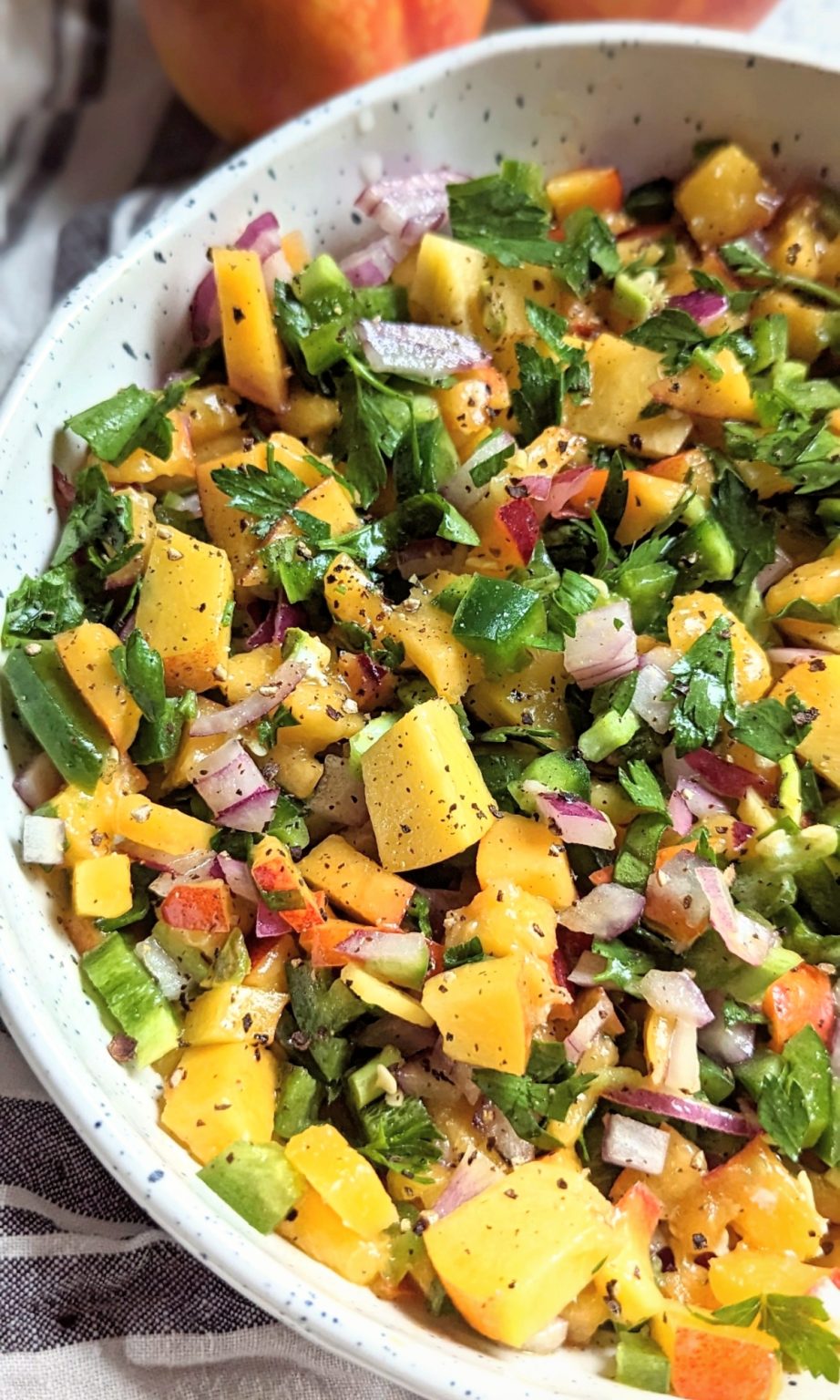 Nectarine Salsa Recipe Sweet & Spicy Summer Fruit Salsa The Herbeevore