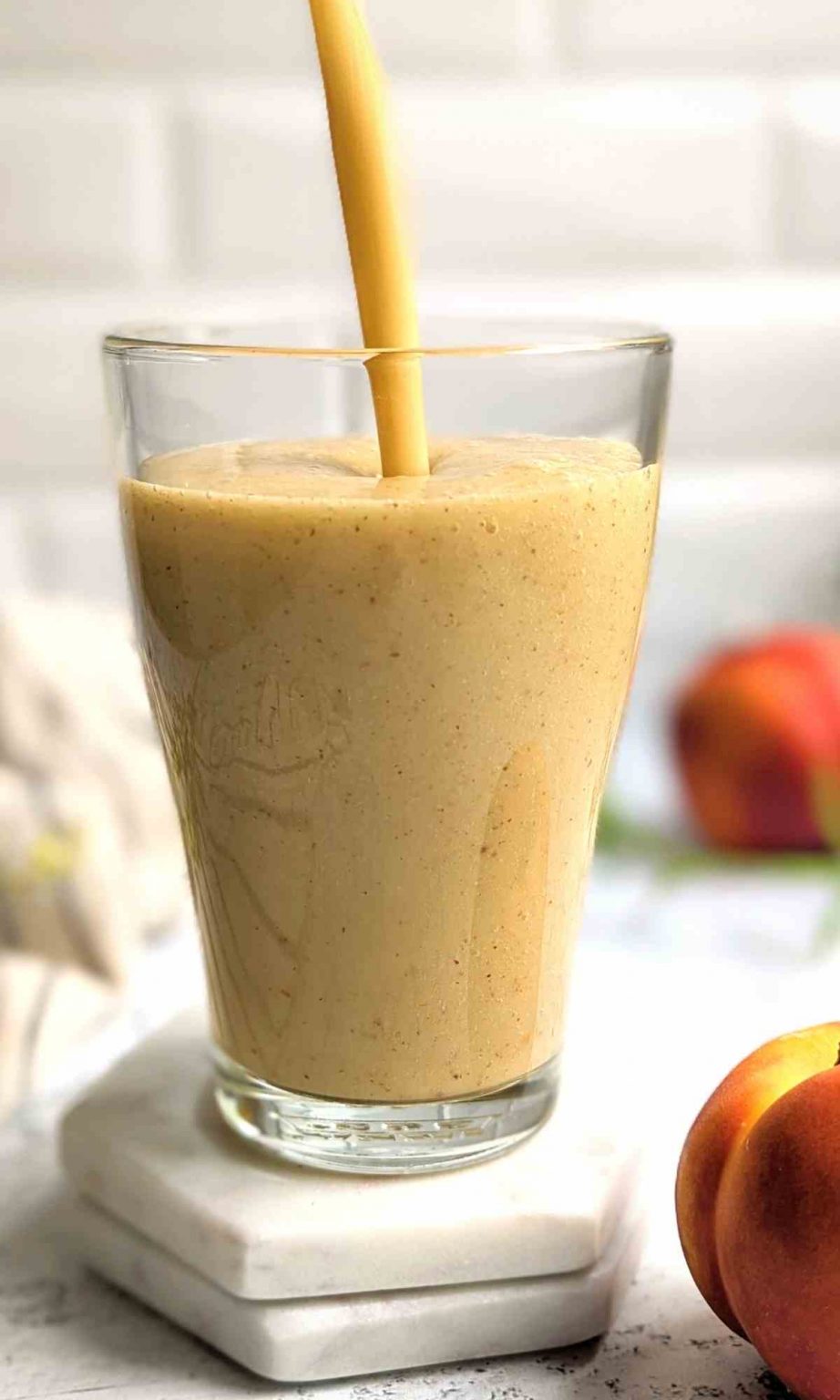 Nectarine Smoothie Recipe (Vegan/Dairy Free) The Herbeevore