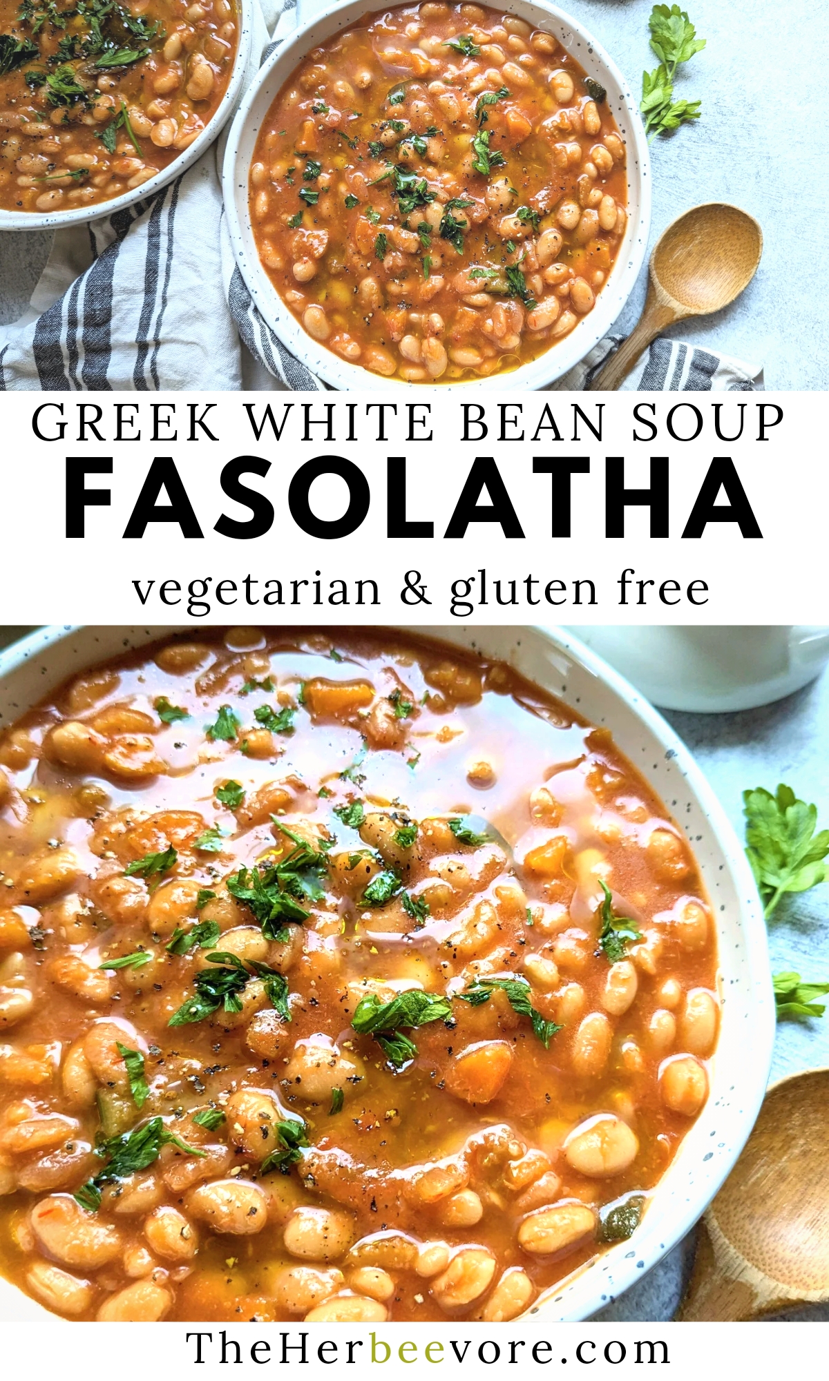 fasolatha fasolada greek white bean soup recipe meal prep vegan gluten free healthy recipes the whole family will love for fall or winter