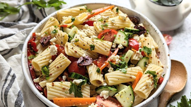 Rigatoni Pasta Salad Recipe The Herbeevore