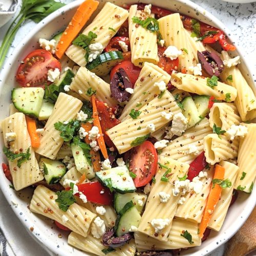 pasta salad with rigatoni recipes easy homemade pasta salad with big noodles fun twist on cold noodle salad