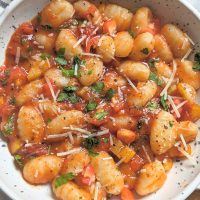 pomodoro gnocchi recipe vegetarian gnocchi ideas with pasta garlic tomatoes and vegetarian parmesan cheese