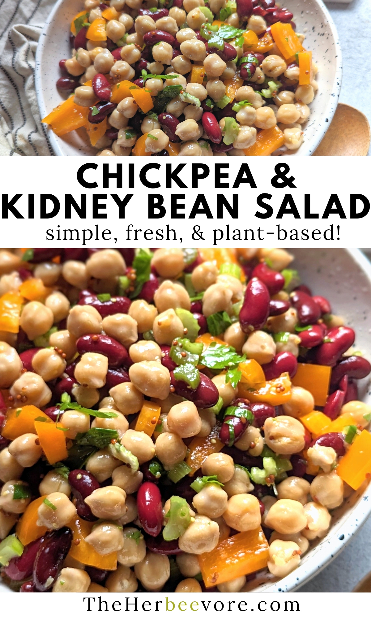 chickpea and kidney bean salad recipe easy bean salad without green beans