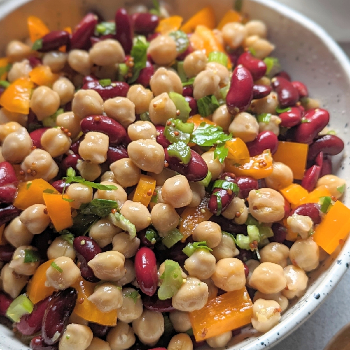 kidney bean and chickpea salad recipe easy bean salad without green beans