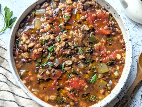 Nourishing Lentil Barley Soup - Naturallie Plant-Based