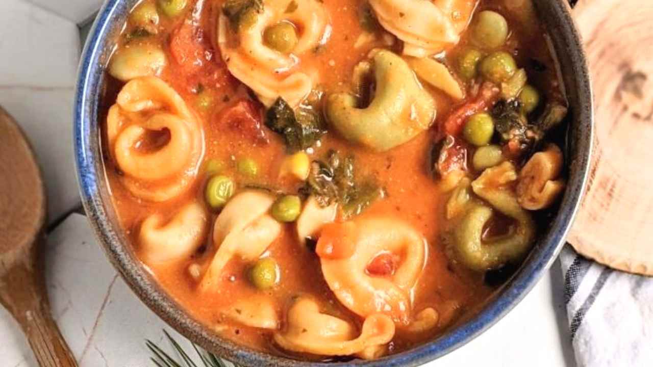 tomato soup with tortellini pasta recipes creamy hearty coconut milk tortellini soup with tomato paste