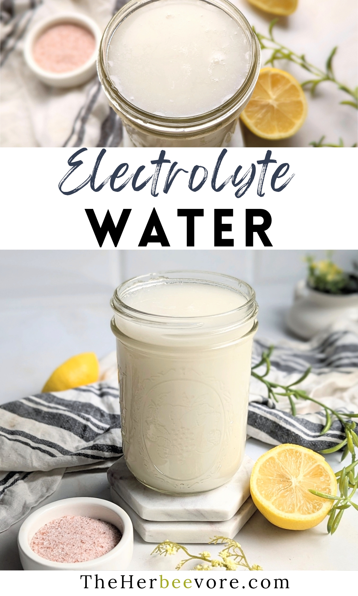 electrolyte water recipe with coconut water lemon and salt