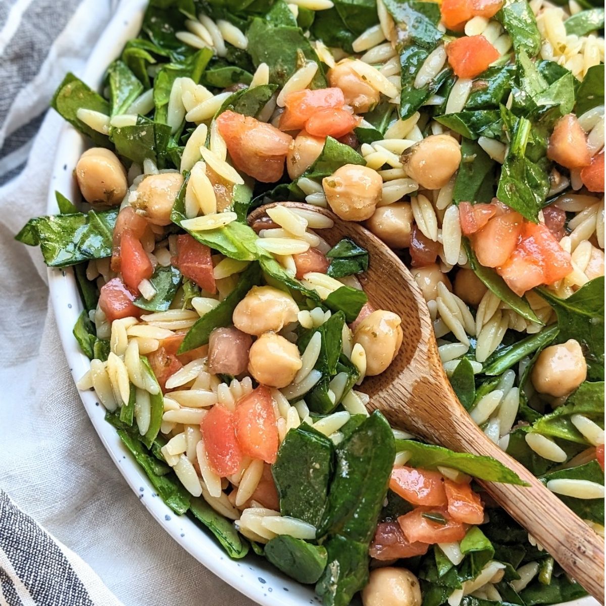 Trader Joe’s Pasta Salad Recipe with Orzo & Spinach (4 Ingredients)