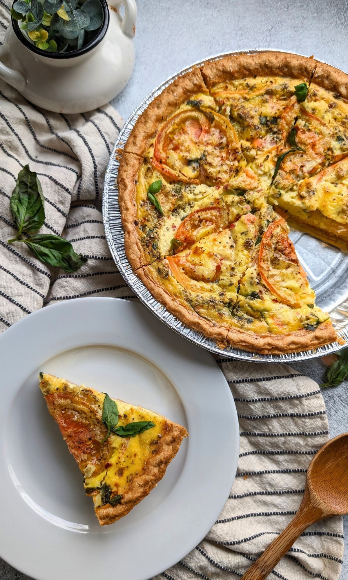tomato quiche with basil easy weekend brunch recipes with tomatoes and fresh basil