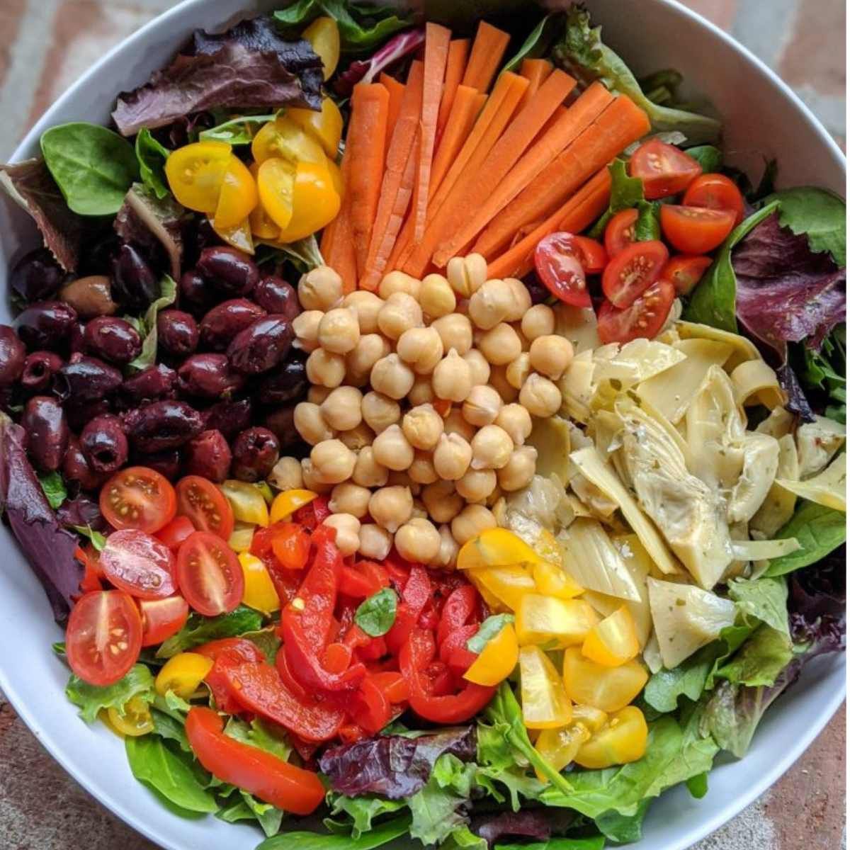 greek salad for a crowd vegan